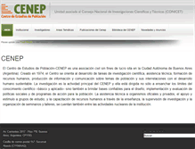 Tablet Screenshot of cenep.org.ar
